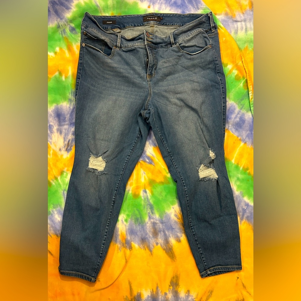 Torrid Ripped Jeggings
